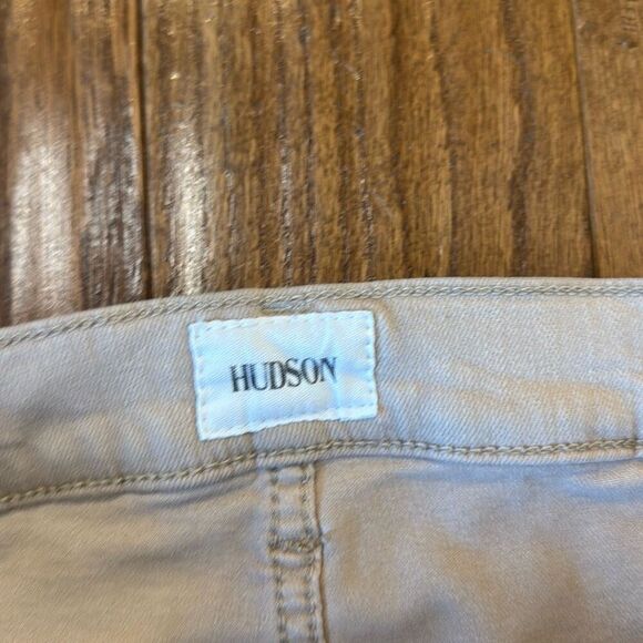 Hudson Taylor beige high rise flare jeans size 28 - Picture 5 of 13